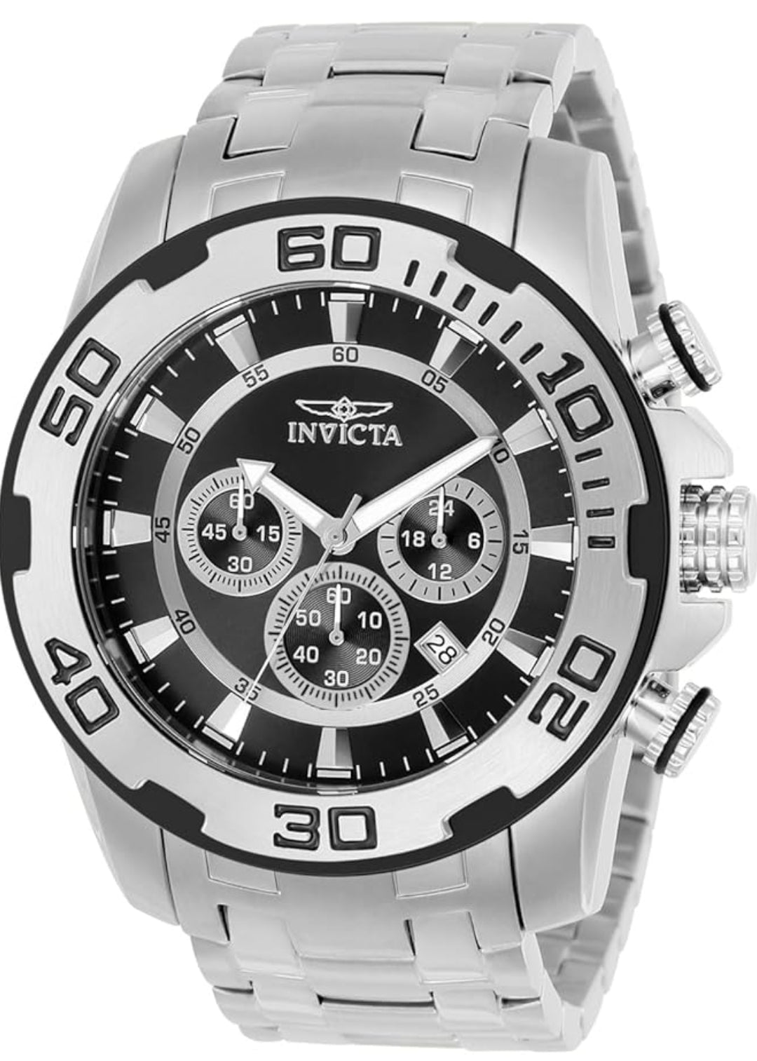 Invicta Men's 22318 Pro Diver Analog Display Quartz Silver Watch