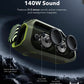 Soundcore Boom 2 Plus By Anker, Outdoor Speaker, 140W, 2+2 Channel, BassUp 2.0, 20H Playtime, Fast Charge, IPX7 Waterproof, RGB Lights, Power Bank, Bluetooth 5.3, Portable for Outdoors, Camping, Beach