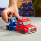 Transformers EarthSpark 1-Step Smash Changers Optimus Prime 4-Inch Action Figure, Robot Toys for Boys and Girls 6 and Up