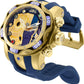 Invicta Marvel Thanos Men's 52.5mm Stainless Steel and Silicone Gold dial Quartz Watch