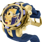 Invicta Marvel Thanos Men's 52.5mm Stainless Steel and Silicone Gold dial Quartz Watch