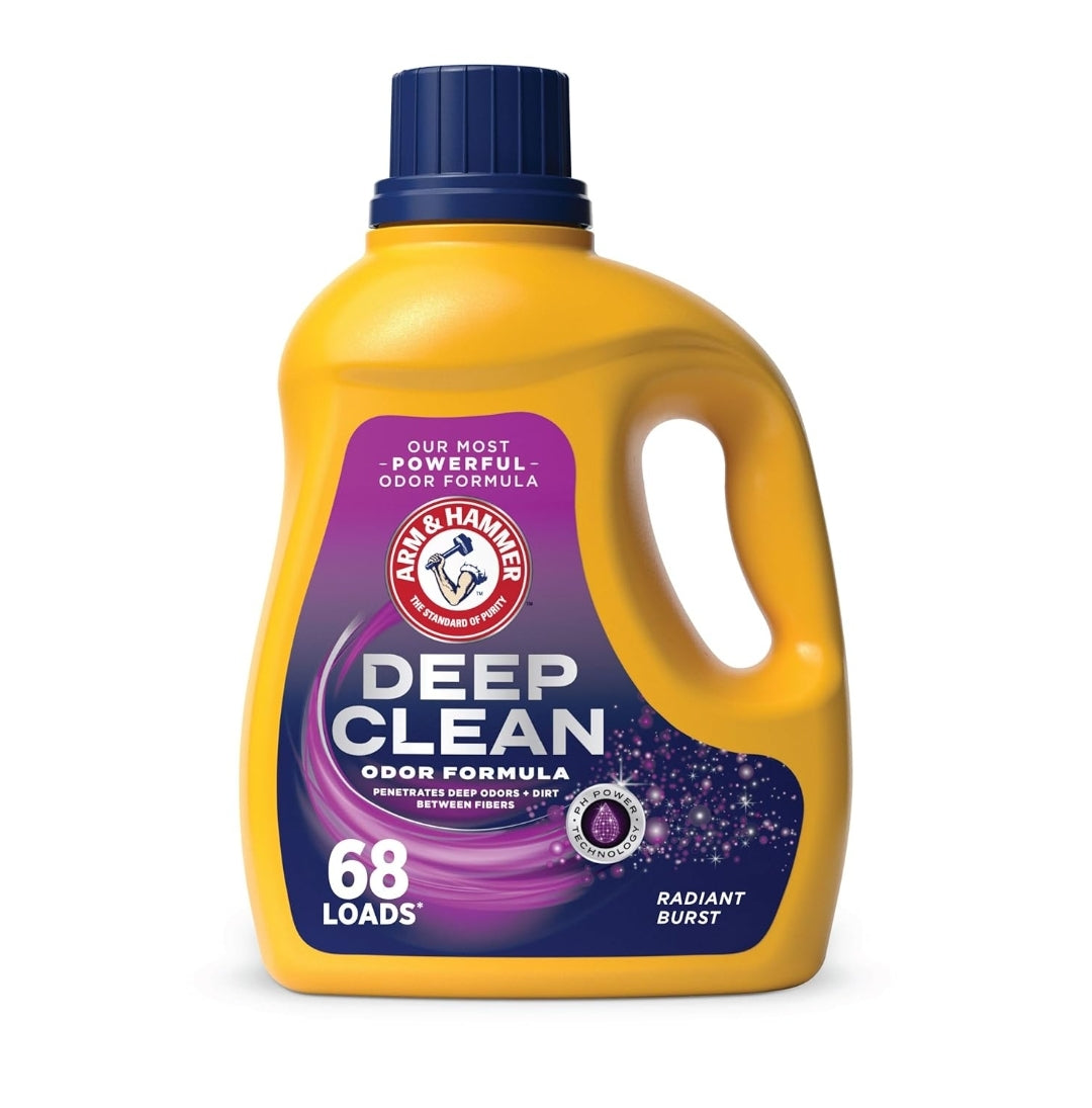 ARM & HAMMER Deep Clean Odor Formula, Liquid Laundry Detergent (102 fl oz)
