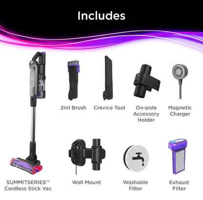 BLACK+DECKER SUMMITSERIES Draadlose stokstofsuiër, LED-vloerligte, Liggewig, Draagbaar (BHFEA640WG)