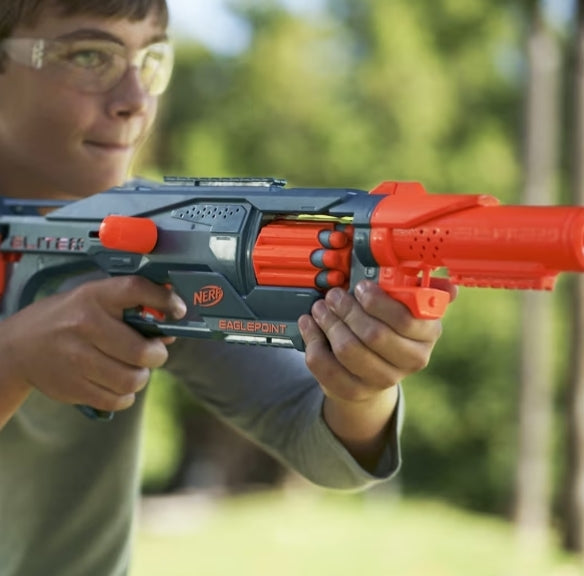 Nerf Elite 2.0 Eaglepoint RD-8 Blaster - Detachable Scope and Barrel, 16 Official Elite Darts
