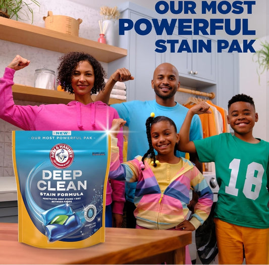 ARM & HAMMER Deep Clean Stain Formula, Wasgoedseep Power Paks (21 st.)