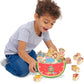 Just Play CoComelon Best Friends Wooden Balance Blocks, Recycled Wood, Kids Toys for Ages 18 Month
