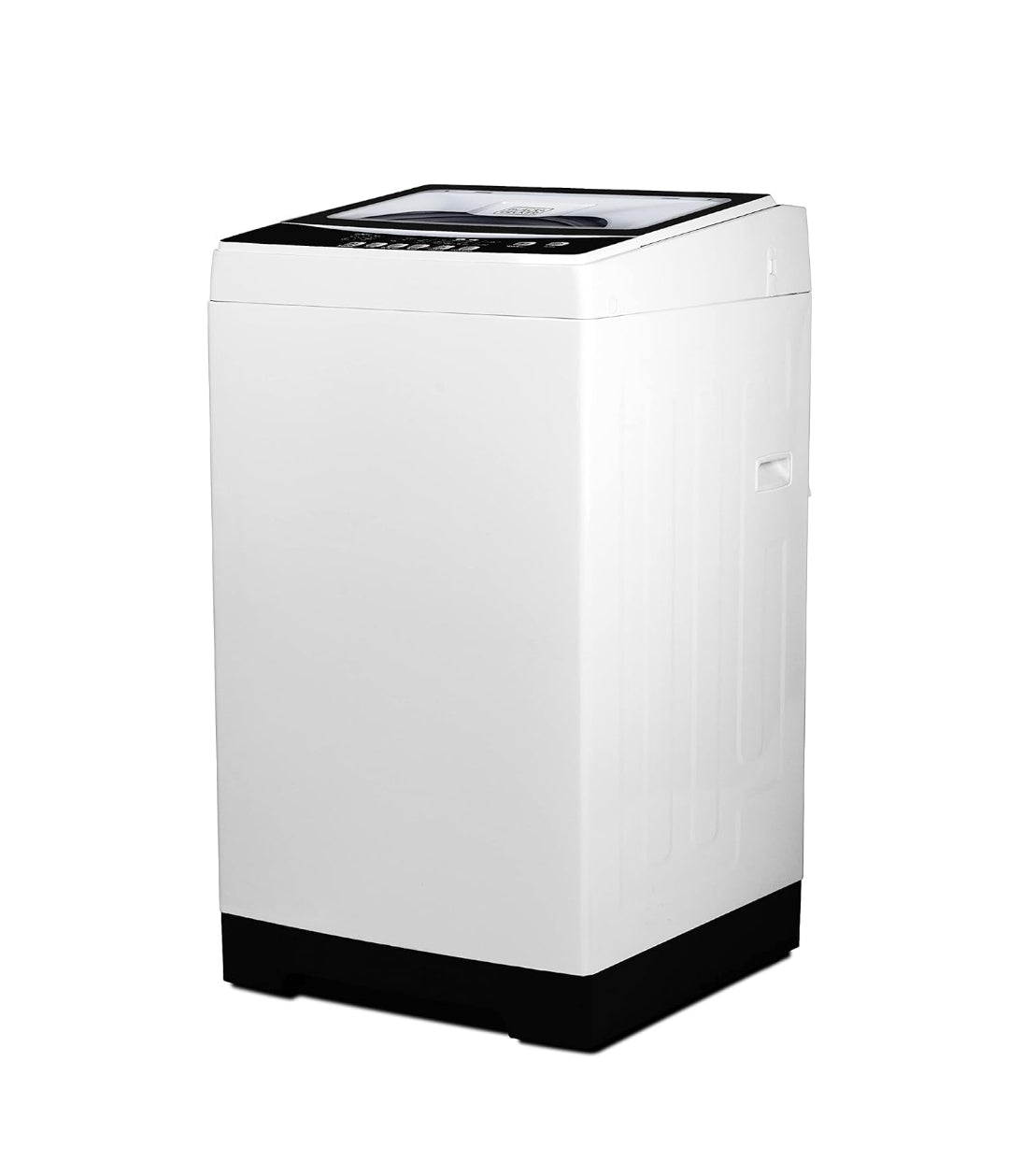 BLACK+DECKER 3.0 Kub. Vt. Draagbare Wassmasjien, 26.5 lb. Kapasiteit, 6 Siklusse, Vinnige Koppelstuk vir Wasbak en Afvoerbuis Ingesluit, Deursigtige Deksel en LED-skerm, BPW30MW, Wit