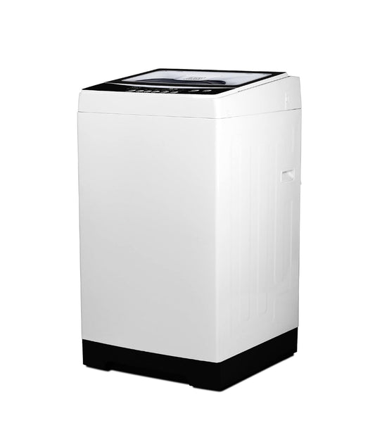 BLACK+DECKER 3.0 Kub. Vt. Draagbare Wassmasjien, 26.5 lb. Kapasiteit, 6 Siklusse, Vinnige Koppelstuk vir Wasbak en Afvoerbuis Ingesluit, Deursigtige Deksel en LED-skerm, BPW30MW, Wit