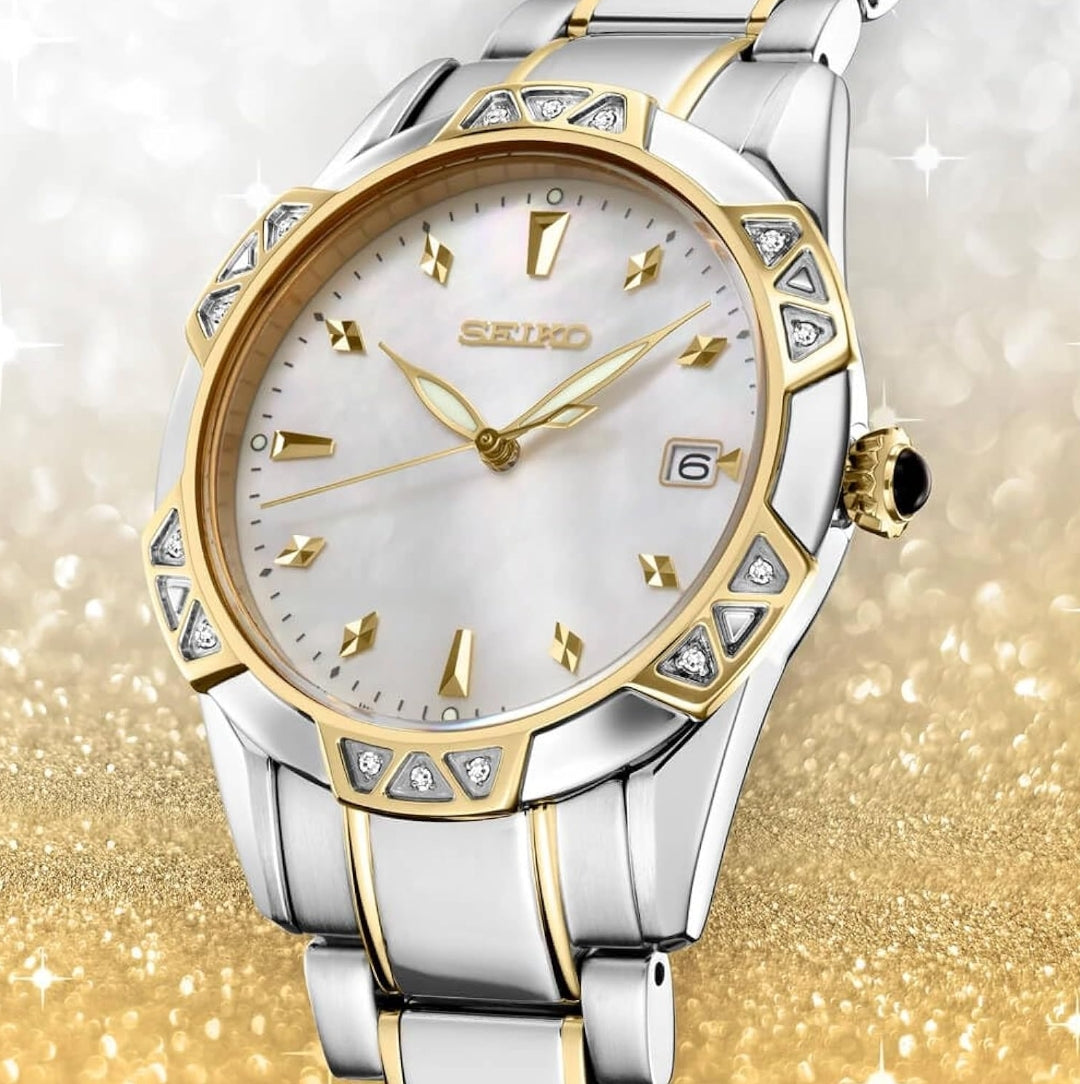 Seiko Diamonds TT Quartz - Pêrelmoer-Wysplaat