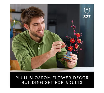 LEGO Botanicals Perskebloeisel-boustelle Kunsmatige Blom vir Eettafel Middelpuntversiering