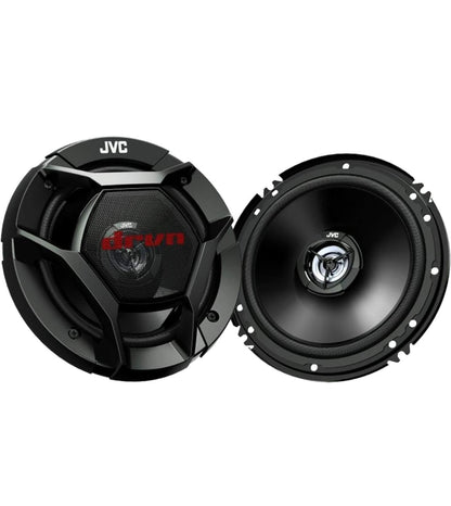 JVC DR Reeks 6.5" 300W Maksimum Krag Karoudio 2-rigting Koaksiale Bondel met 50 Vt 16 Gauge Oudioluidsprekerbedrading - 2 PARE