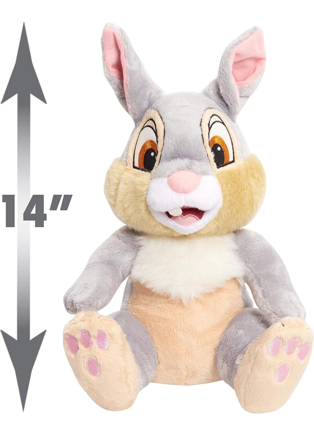 Disney Classics Friends Large 13-Inch Plush Thumper from Disney's Bambi, Stuffed Animal Rabbit, Kids Toys for Ages 2 Up, Amazon Exclusive by Just Play
