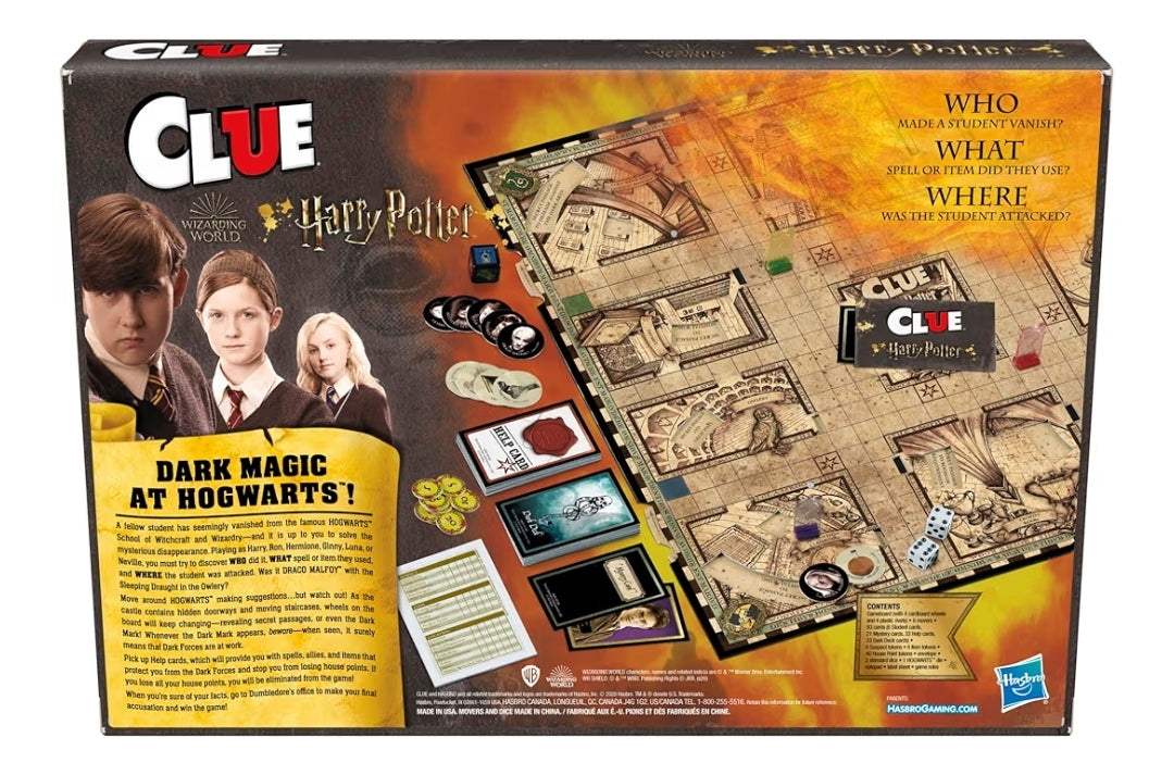 Hasbro Gaming Clue: Wizarding World Harry Potter Edition Board Game - Mystery Games
