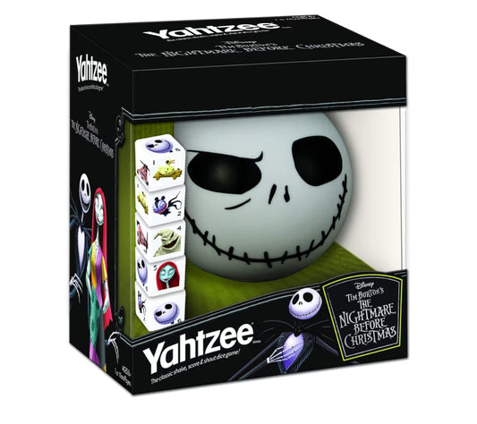 Disney Yahtzee The Nightmare Before Christmas Dice Game - Collectible Jack Skellington -  Family Dice Game & Travel Games