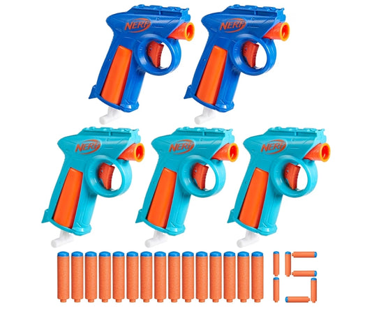 Nerf N Series Party Pack - N Series Flex Blasters, 15 N1 Darts Compatible Only N Series