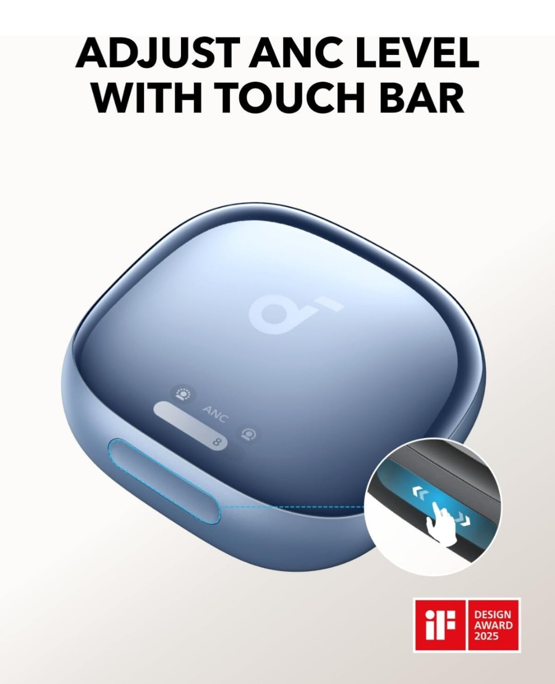 Soundcore Liberty 4 Pro by Anker, Noise Cancelling Wireless Earbuds, 7-Sensor and Real-Time Adaptive Noise Cancelling, 2× Faster Charging, Studio-Level Hi-Fi Music, Clear Calls with 6 Mics and AI