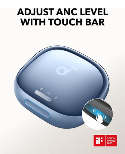 Soundcore Liberty 4 Pro by Anker, Noise Cancelling Wireless Earbuds, 7-Sensor and Real-Time Adaptive Noise Cancelling, 2× Faster Charging, Studio-Level Hi-Fi Music, Clear Calls with 6 Mics and AI