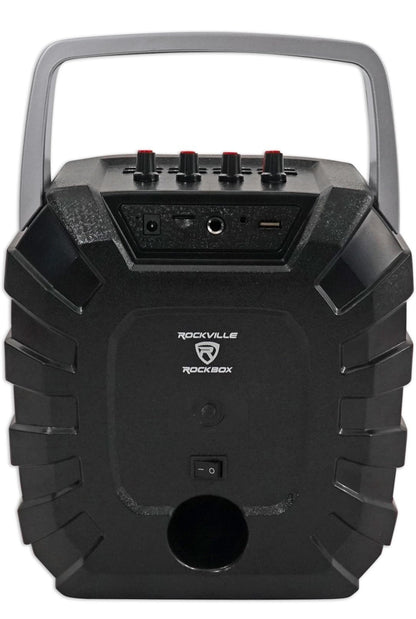 Rockville 6.5" Herlaaibare Oudiovisuele PA Luidspreker+Mikrofoon vir Onderwysers/Toesprake