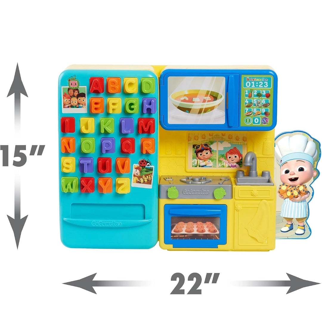 Just Play CoComelon Learning Kitchen, 34-Pieces, Interactive Playset, Learning & Education, Kids Toys for Ages 18 Month