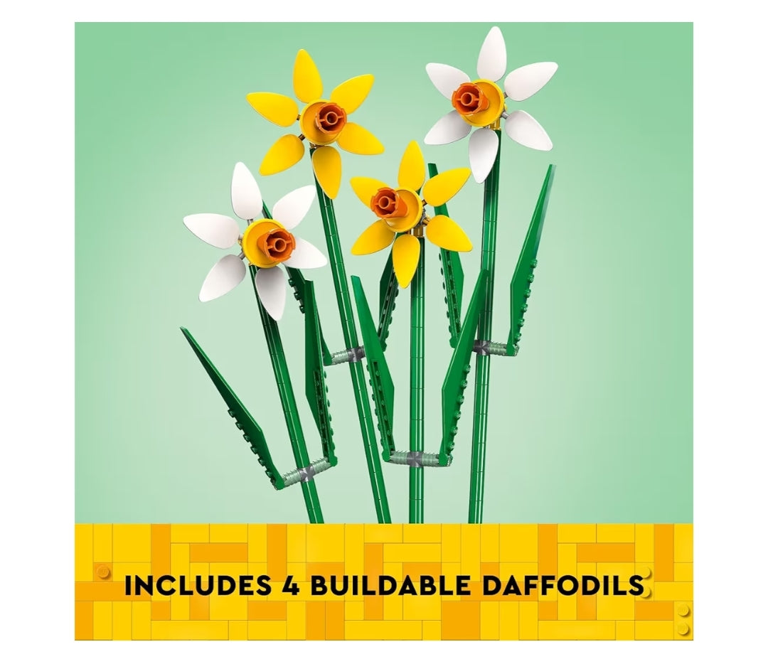 LEGO Narsingblomme Bouspeelding – Kunsnarsingblom vir Dekor en Uitstalling