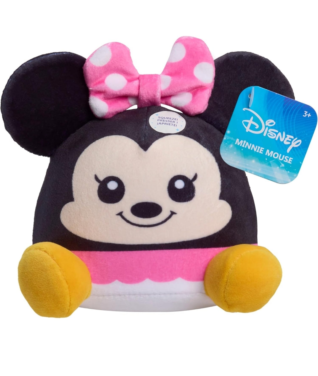 Disney Classics Minnie Mouse Weighted Small Plush 5" Stuffed Animal, Holiday Stocking Stuffers, Gifts, Presents - Kids Toys