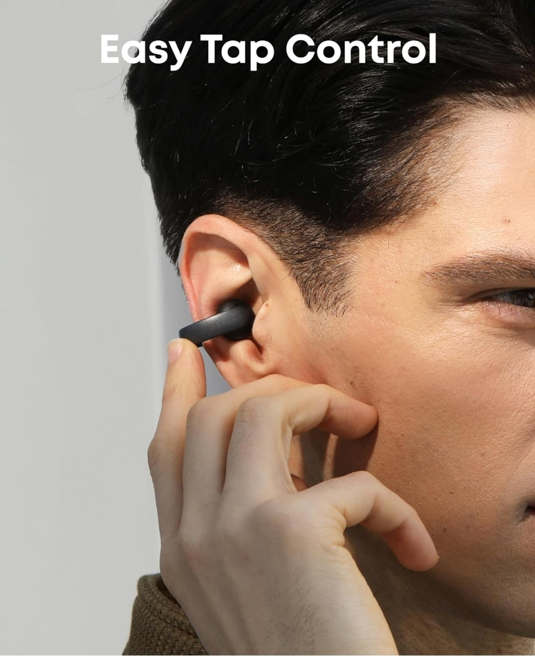 Soundcore AeroClip by Anker, Open-Ear Earbuds, Clip-On Headphones, Adaptive Comfort, Clear Calls with 4 Mics and AI, Stable Fit, 12mm Drivers for Powerful Bass, Hi-Res, Open-Ring Design