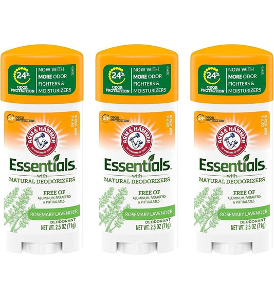 ARM & HAMMER Essentials Deodorant Fresh Rosemary Lavender - 2.50 oz (Pak van 3)