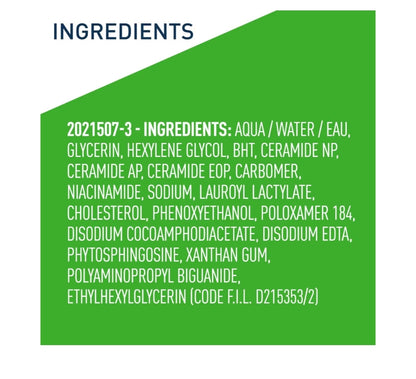CeraVe Micellêre Water, Hidrerende Gesigsreiniger & Ooggrimeringverwyderaar met Niasinamied, Seramiede & Gliserien, Geurvry (10 Oz)