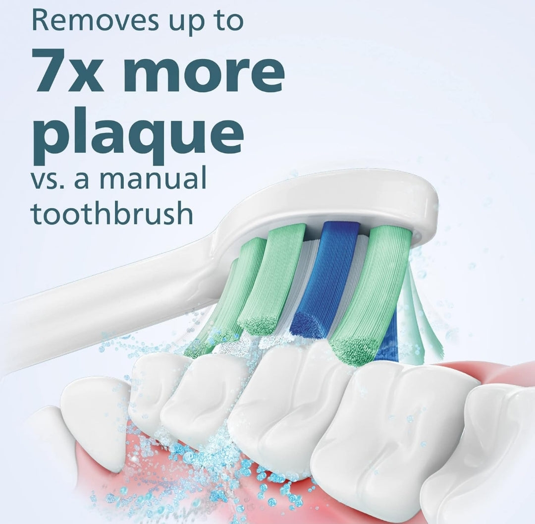Philips Sonicare 4100 Herlaaibare Elektriese Tandeborsel, met Druksensor, 2 Intensiteitinstellings - Swart Model HX3681/24
