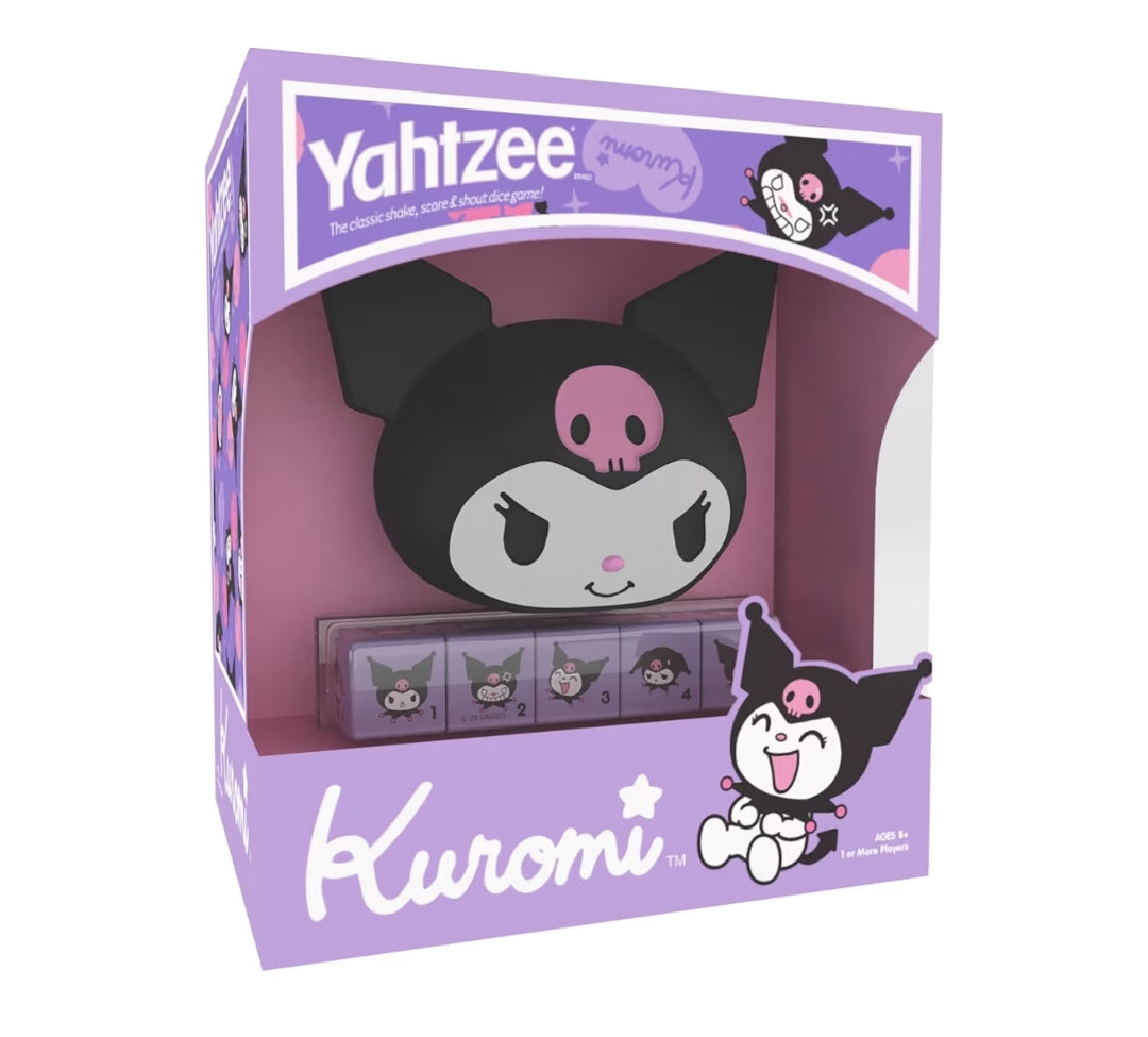YAHTZEE: Collectible Kuromi Head Dice Featuring Her Adorable Range of Emotions