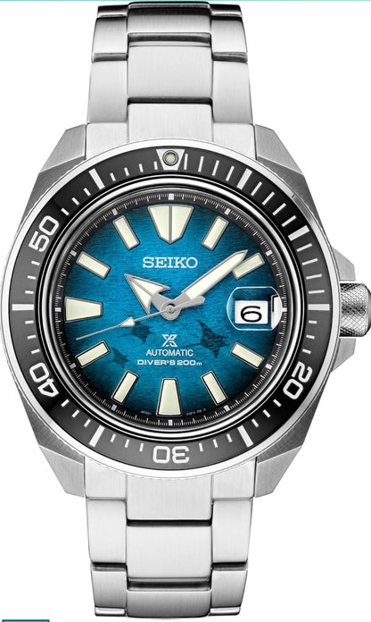 SEIKO Outomatiese Duikhorlosie vir Mans - Prospex Spesiale Uitgawe - LumiBrite Wysers, Eenrigting Ring - Waterbestand 200M