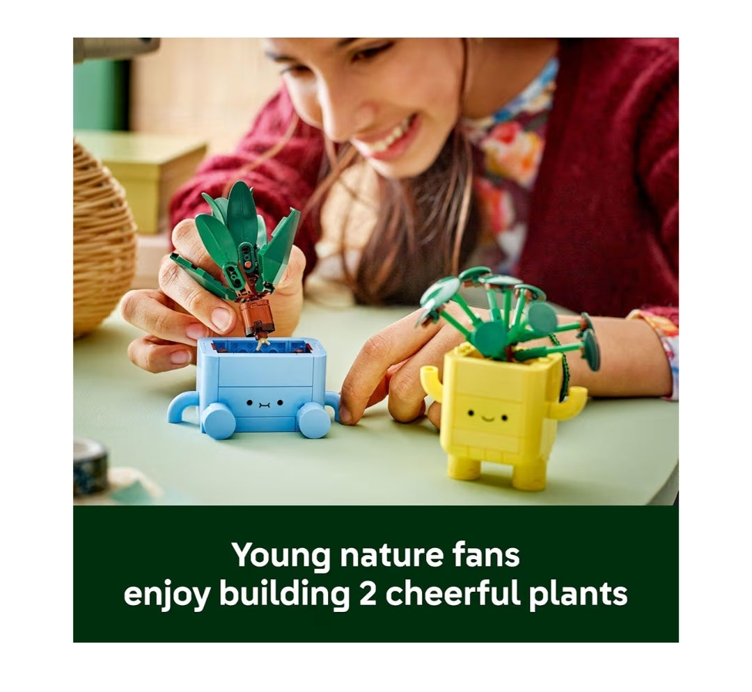 LEGO Botanicals Happy Plants Building Toys Decor
