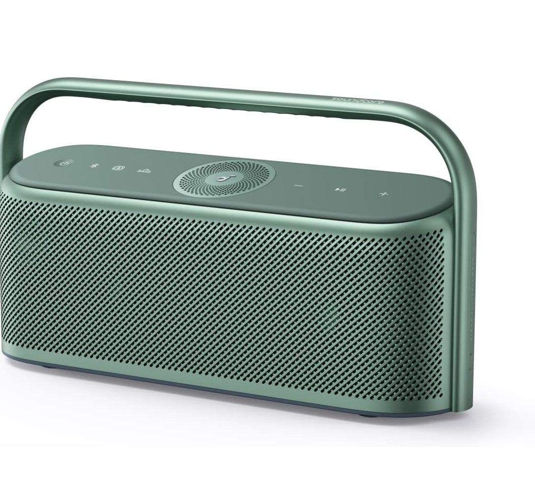 Soundcore Motion X600 by Anker Portable Bluetooth Speaker, Hi-Res Spatial Audio with Wireless 50W Sound, IPX7 Waterproof, Pro EQ, AUX-in, Speaker for Home, Office, Backyard and Bathroom Use (Green)
