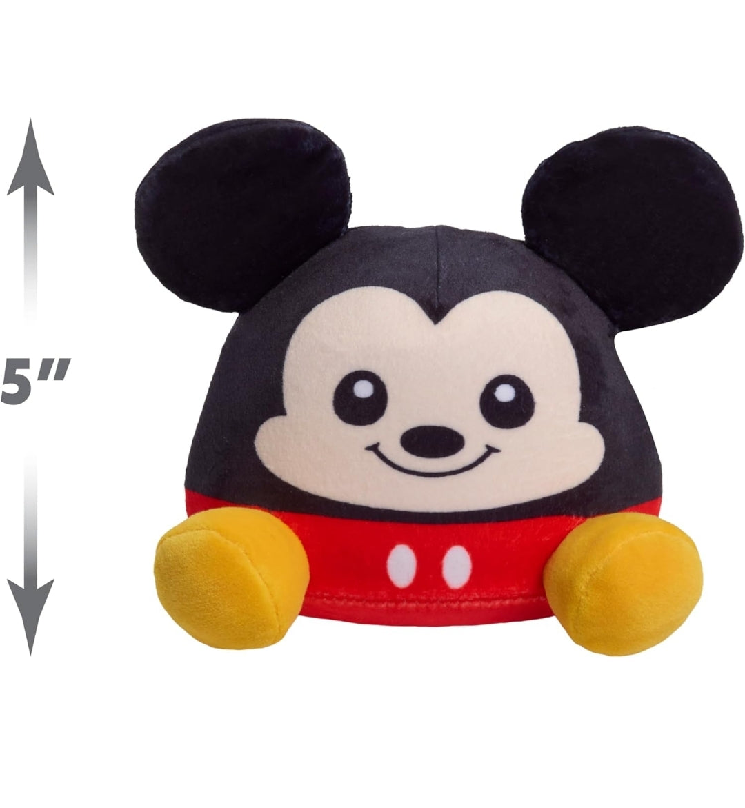 Disney Classics Mickey Mouse Small Weighted Plush, 5" Stuffed Animal - Kids Toys for Ages 3 Up by Just Play