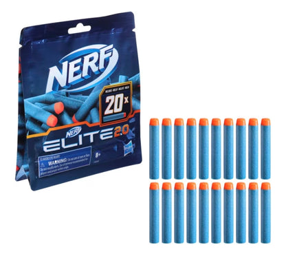 NERF Elite 2.0 Foam Darts Refill Pack Compatible w/ All Nerf Blasters Use Elite Darts (1PK)