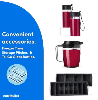 NutriBullet Juicer Pro Sentrifugale Versapper Masjien vir Vrugte, Groente - 798 Milliliter/1.5 Liter, 1000 Watt