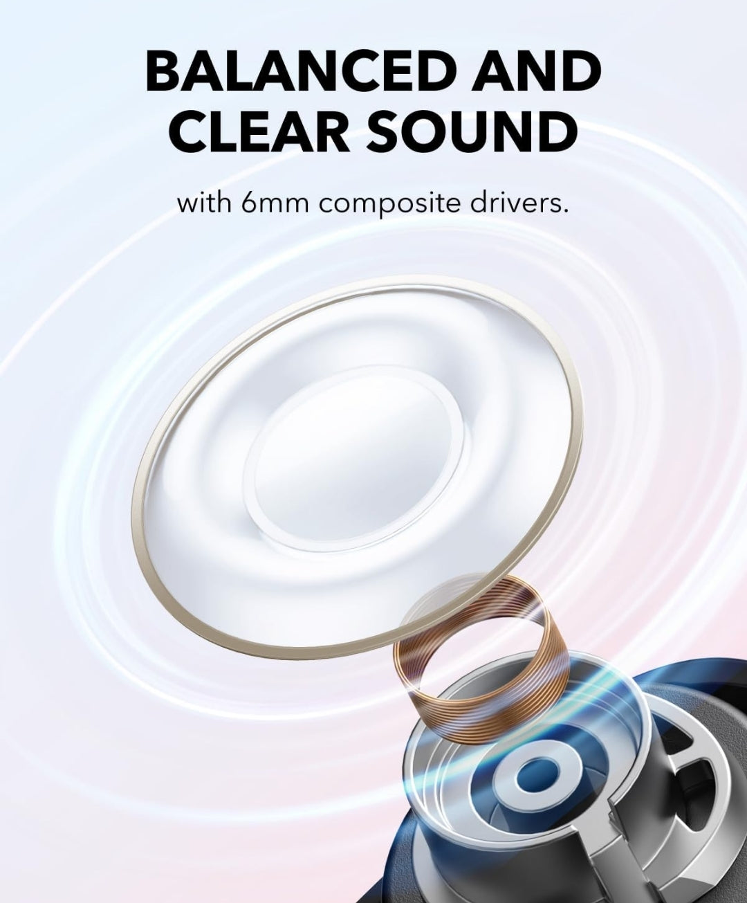 Soundcore A30i by Anker, Smart Noise Cancelling Earbuds, Lipstick-Shaped Stylish Design, Tiny, Lightweight Comfort, Clear Sound, IP54, 15H Playtime in ANC Mode, Wireless Earbuds, Bluetooth 5.4