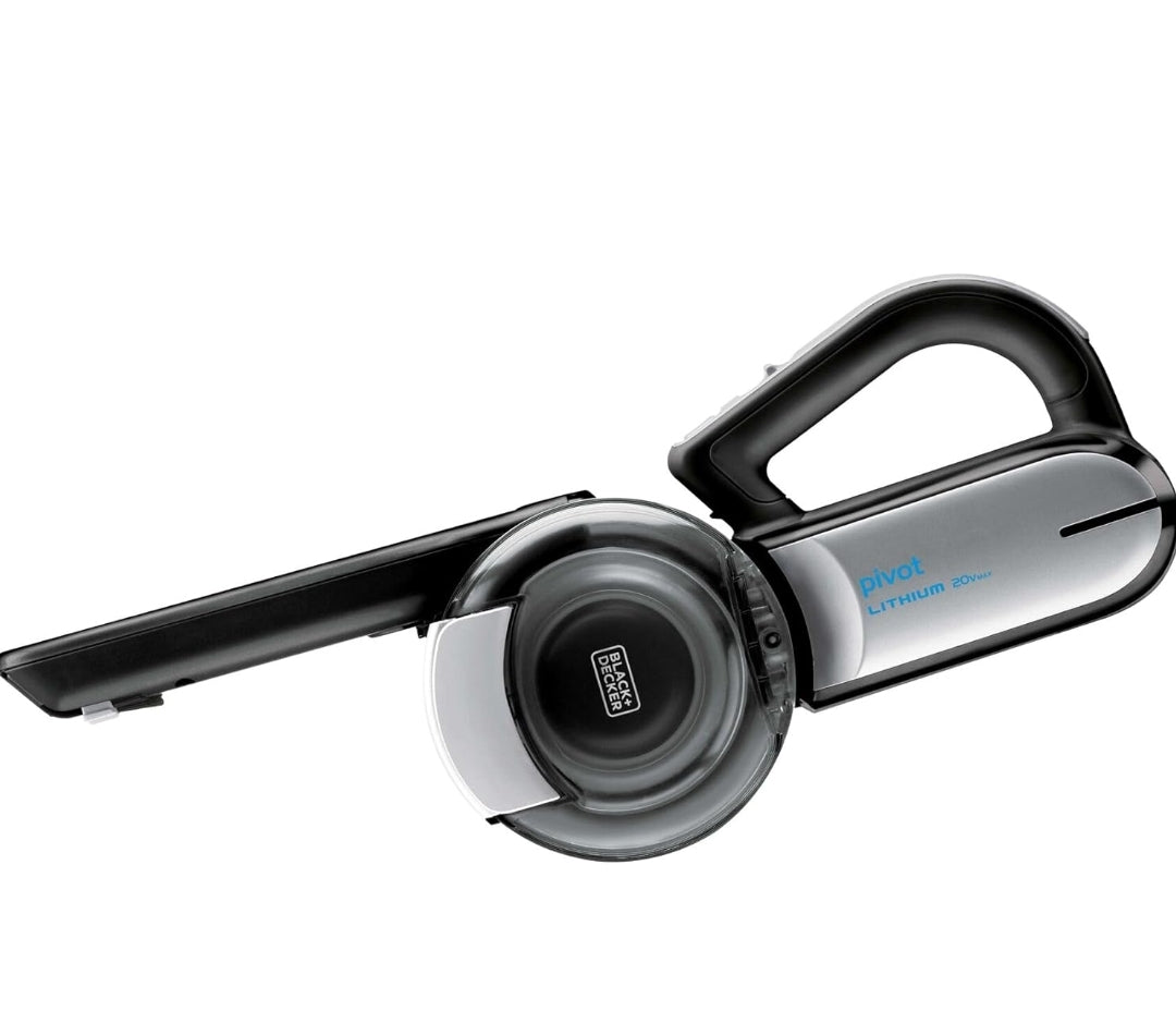 BLACK+DECKER stofsuier Pivot VAC Handstofsuier Koordloos, Motorstofsuier Draagbaar Koordloos met Spleethulpmiddel en Pivot Spuitstuk (BDH2000PL)
