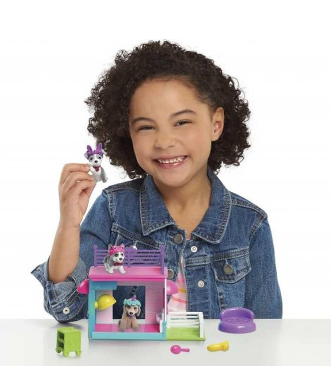 Barbie Pets Spa Day Playset, 8 Piece Connectible Playset with Pet Figures and Accessories, Kids Toys for Ages 3 Up by Just Play