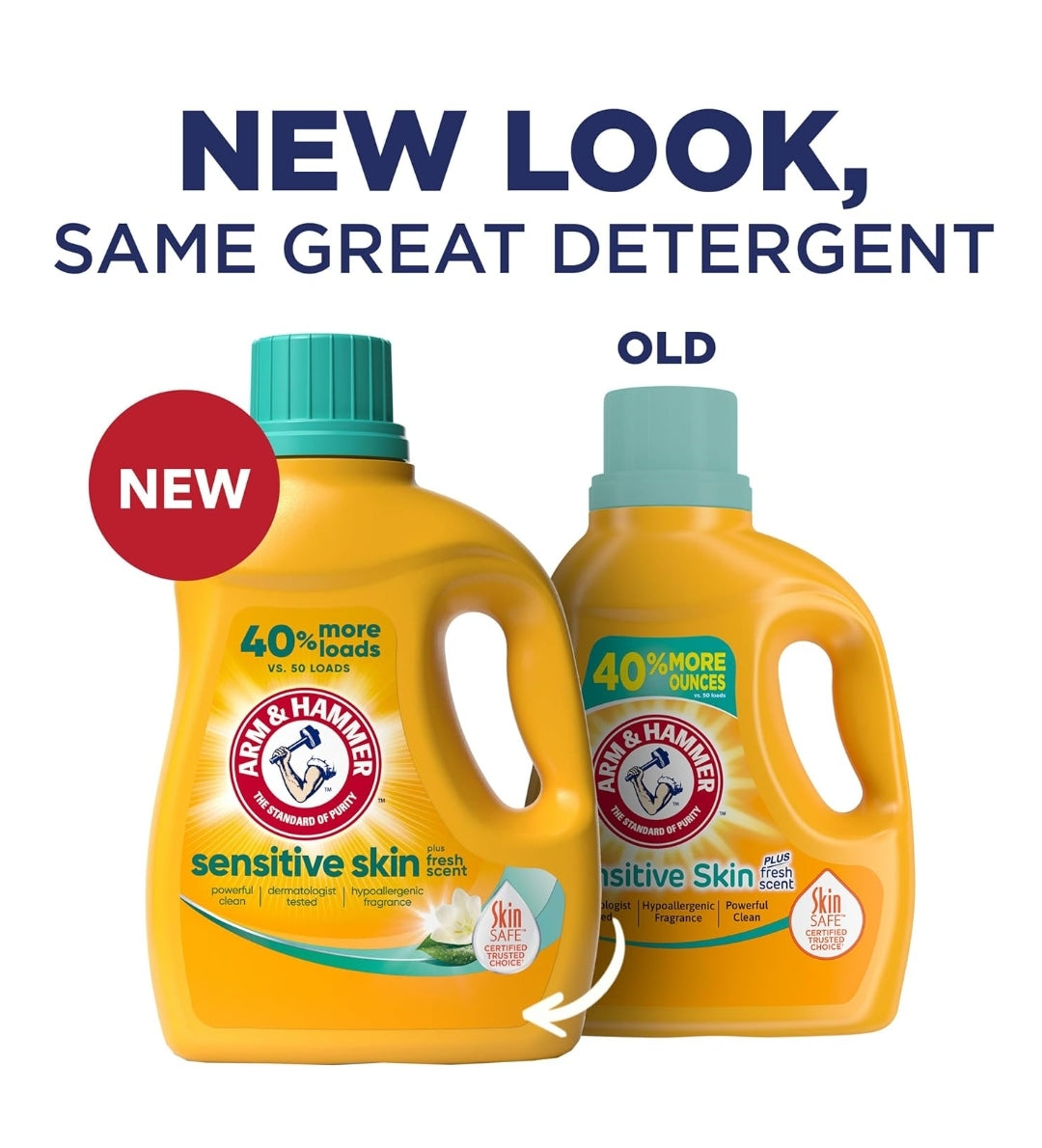 ARM & HAMMER Sensitive Skin Liquid Laundry Detergent, Fresh Scent (105 fl oz)