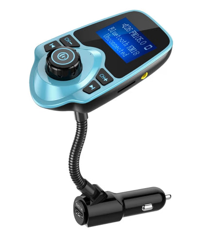 Bluetooth Motorvoertuig FM-sender Klankadapter Ontvanger Draadlose Handvrye Motorstel Met 1.44 Duim-skerm (F-Groen)