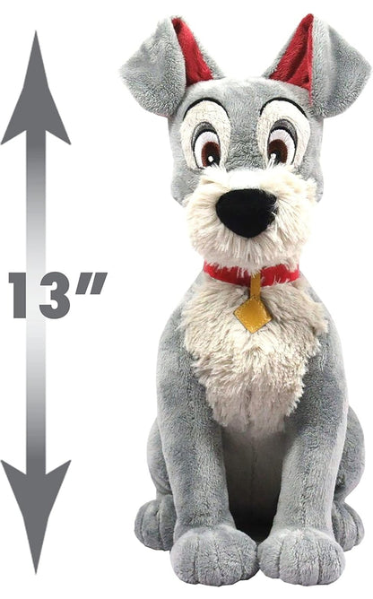 Disney 13" Large Tramp Stuffed Animal, Dog, Lady and the Tramp Plush