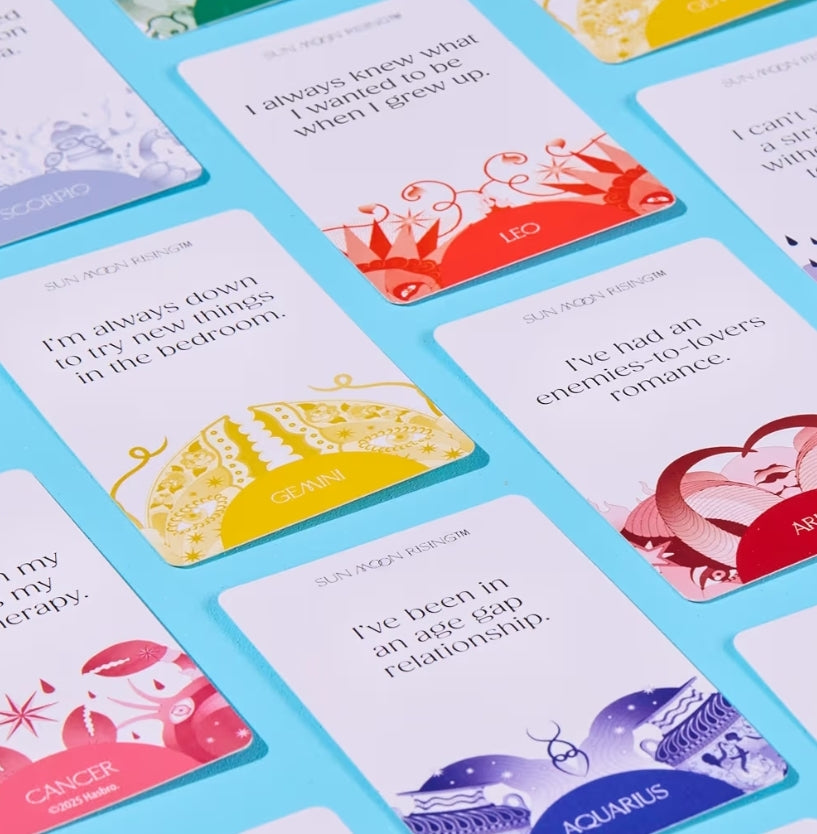 Sun Moon Rising Game (2nd Edition) - 300 Zodiac Inspired Conversation Cards - Astrology Themed Party Games