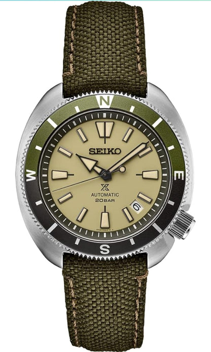 SEIKO Prospex Manshorlosie Groen 42.4mm Vlekvrye Staal