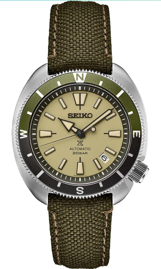 SEIKO Prospex Manshorlosie Groen 42.4mm Vlekvrye Staal