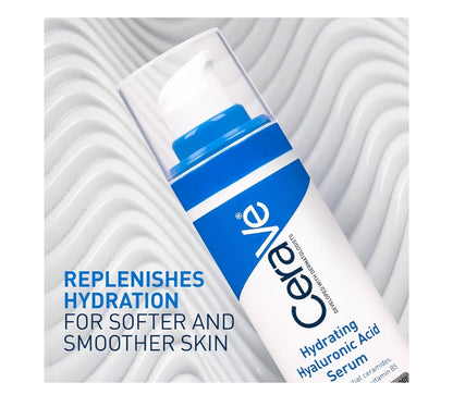 Cerave Hialuroonsuur Serum met Vitamien B5 en Ceramiede, Hydraterende Gesigserum vir Droë Vel, Reukloos (29 ml)