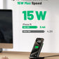 INIU Wireless Charger, 15W Fast Qi Certified Wireless Charging Station with Sleep-Friendly Adaptive Light Compatible with iPhone 16 15 14 13 Pro XS 8 Plus Samsung Galaxy S25 S24 S23 Note 20 Google etc