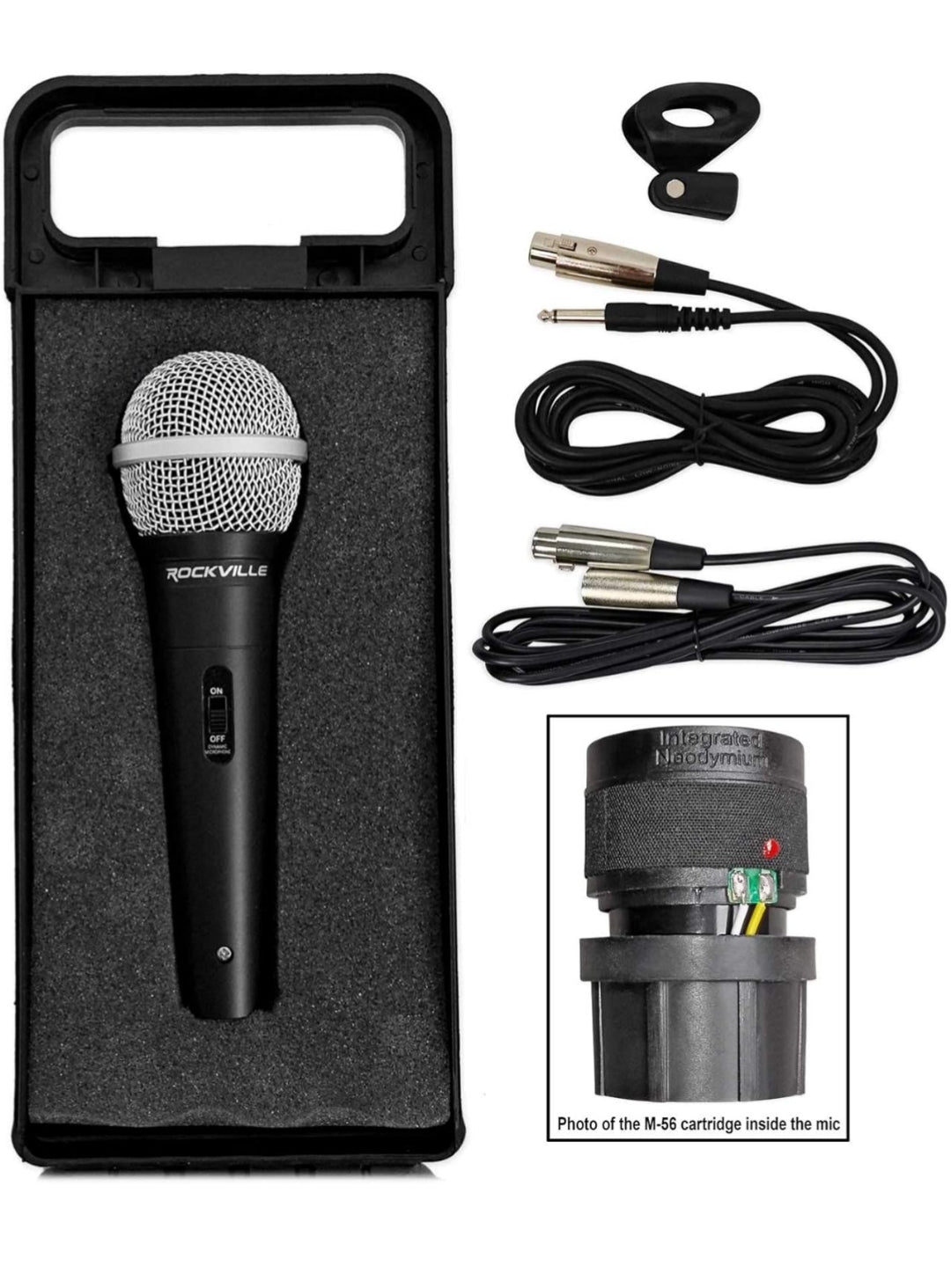 Rockville ROCKnGo 8" Portable Rechargeable Bluetooth PA Speaker+(3) Microphones