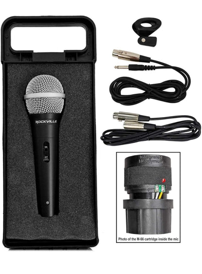 Rockville ROCKnGo 8" Drabare Herlaaibare Bluetooth PA-luidspreker+(3) Mikrofoons