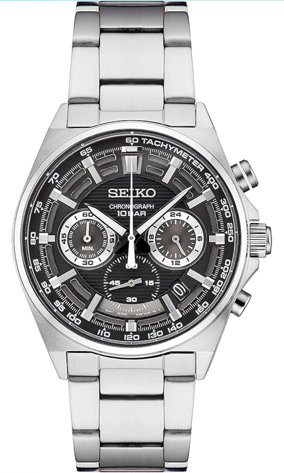 SEIKO-horlosie vir Mans - Noodsaaklikhede - Kwartschronograaf, Toerometer